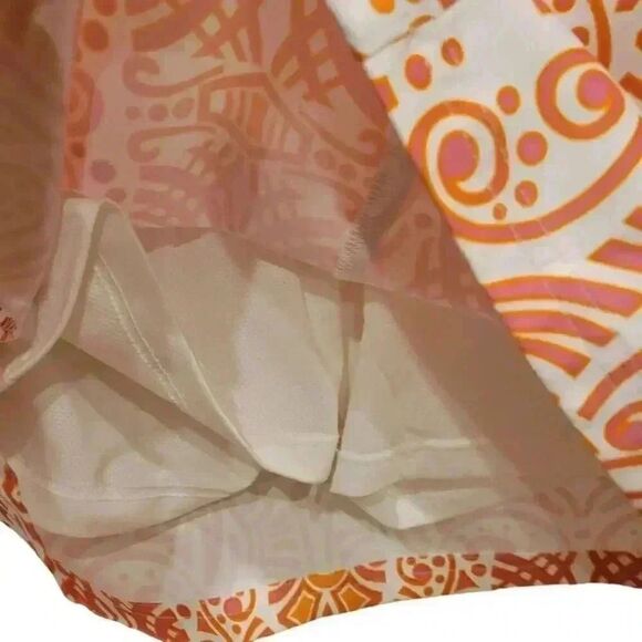 Adidas Women's White & Orange Floral Print Poly/Spandex Clima Cool Skort Athleti - Picture 4 of 11